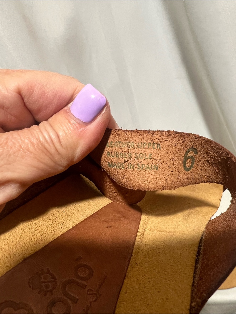 Yokono Spain Brown Leather Toe Ring Sandals Buckle Comfort Sandals Size 6 - Picture 8 of 9